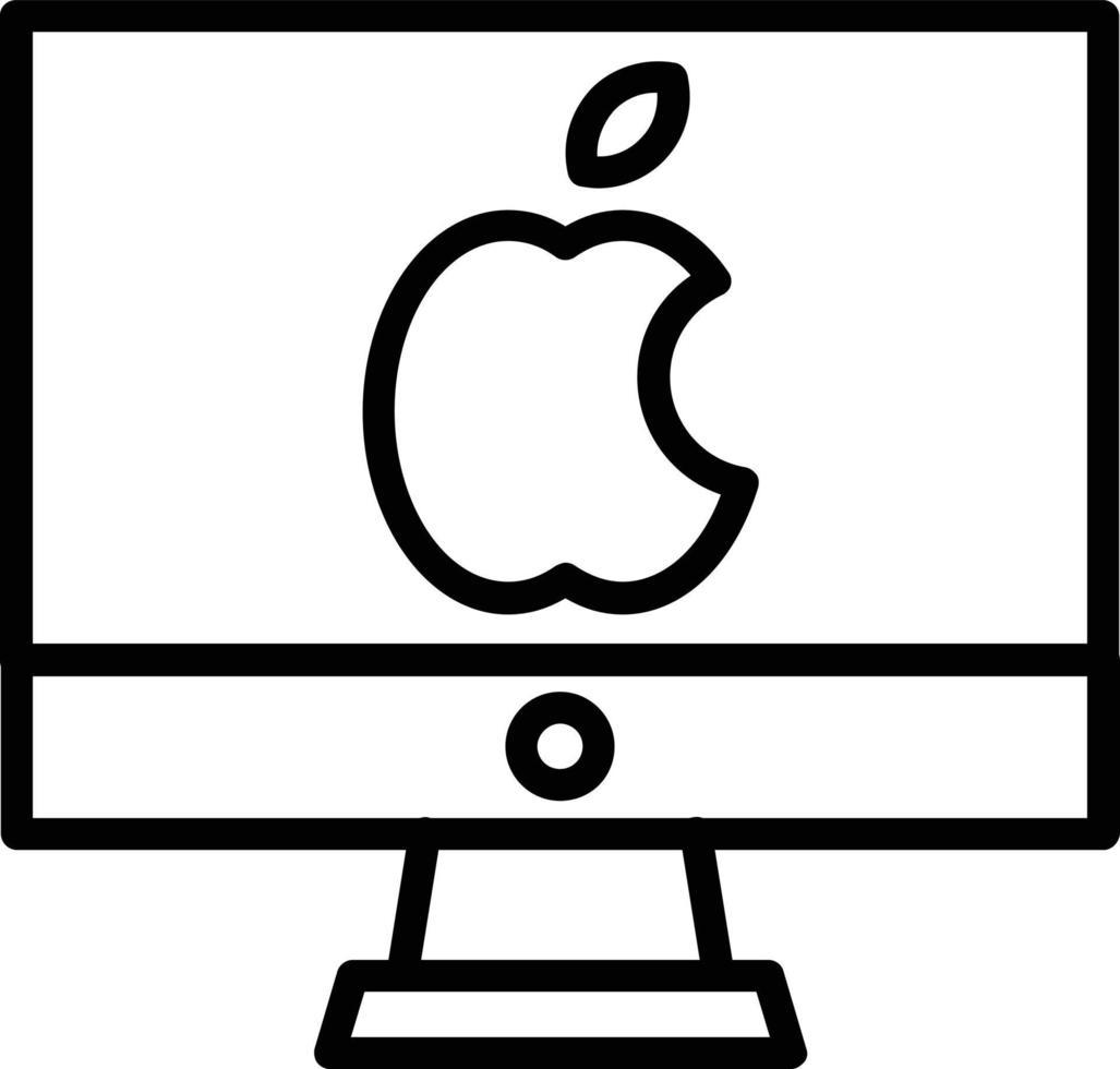 Mac Vector Line Icon