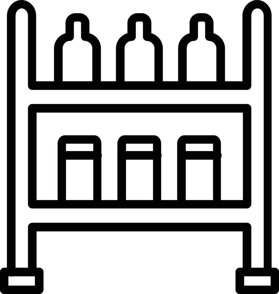 Shelving Vector Line Icon