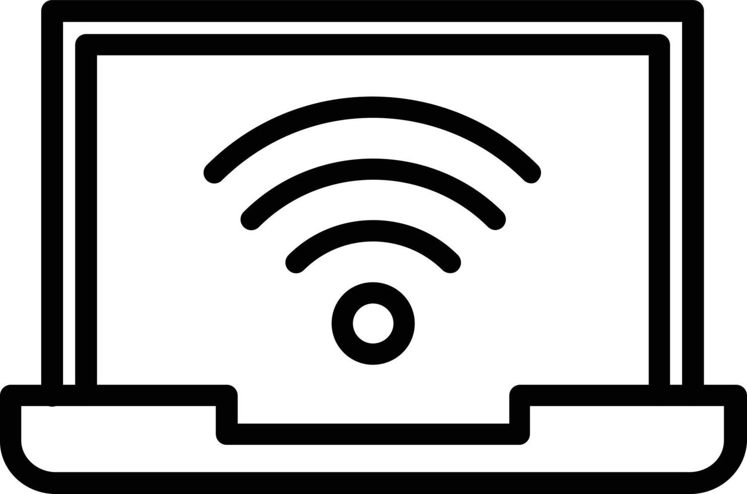 Wifi Vector Line Icon