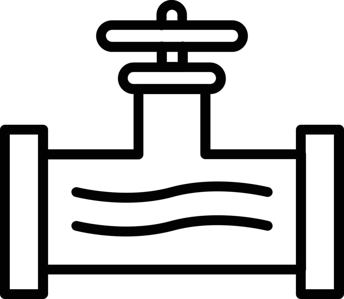 Pipe Vector Line Icon