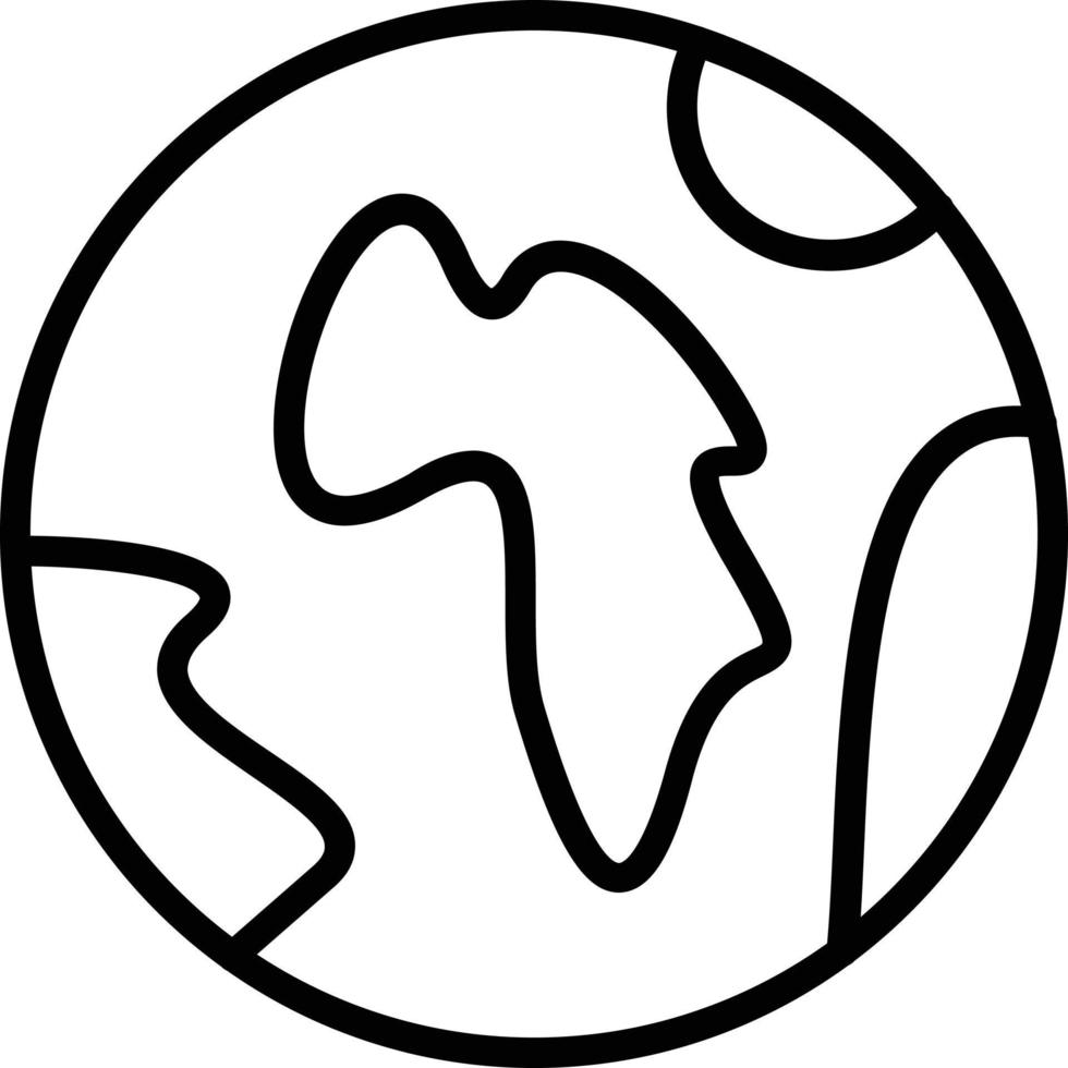 Planet Vector Line Icon