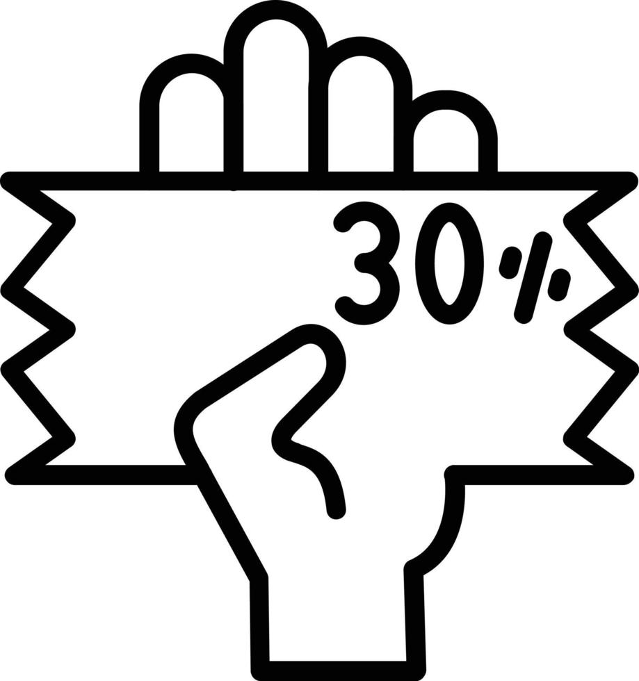 Coupon Vector Line Icon