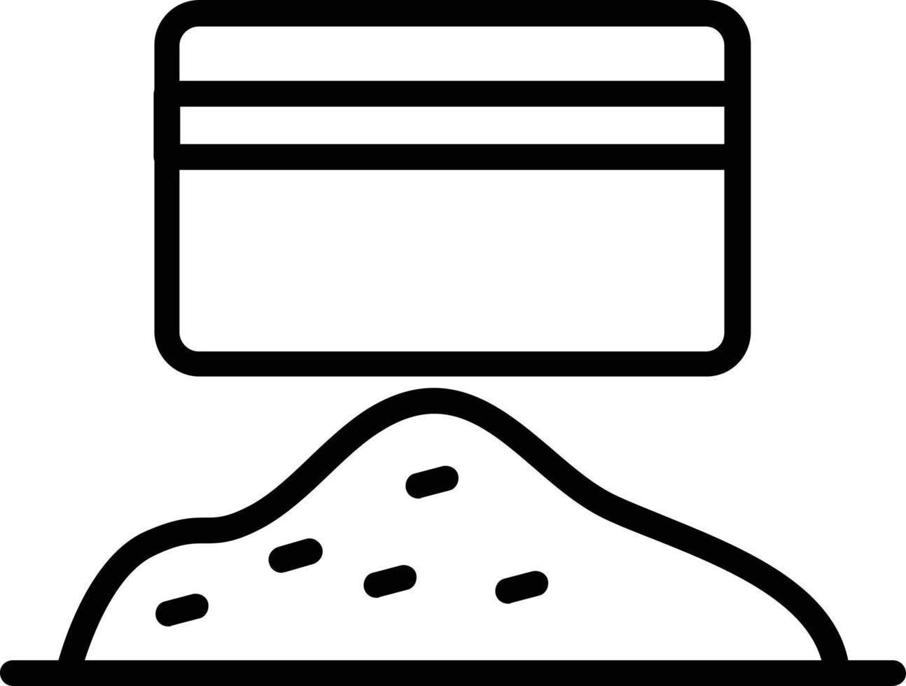 Cocaine Vector Line Icon