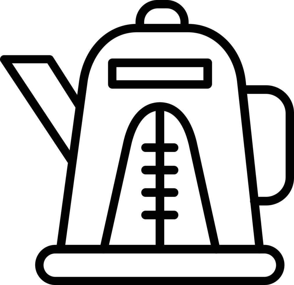 Electric Kettle Vector Line Icon