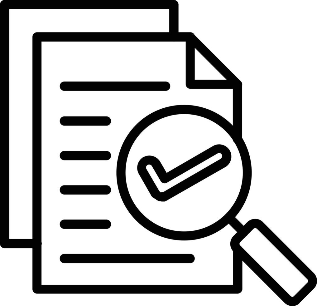Review Vector Line Icon