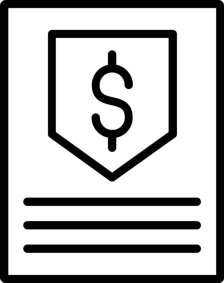 Policy Vector Line Icon