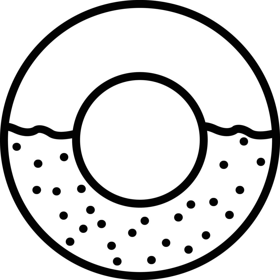 Donut Vector Line icon