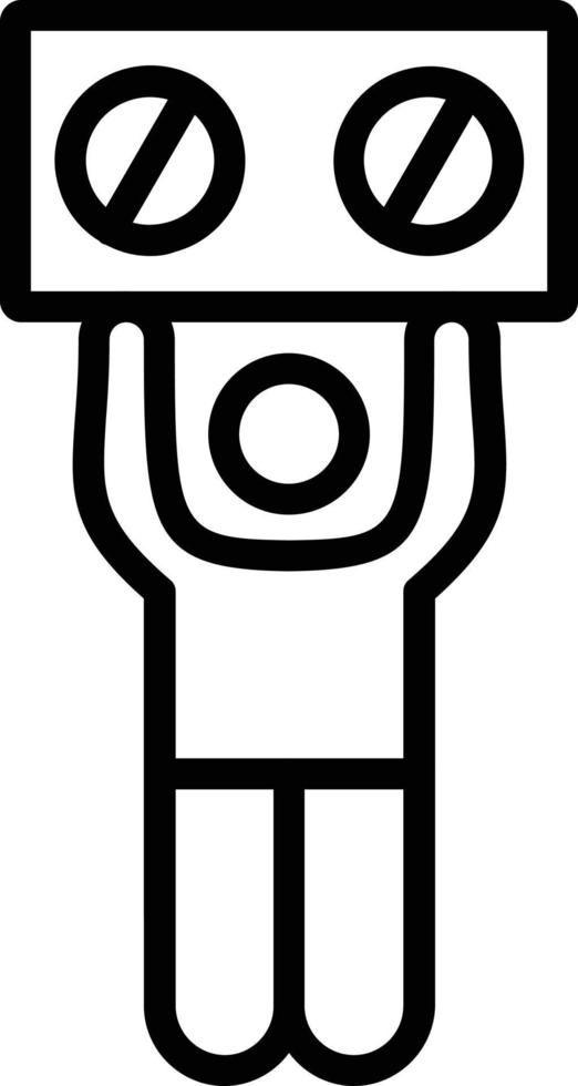 Protestors Vector Line Icon