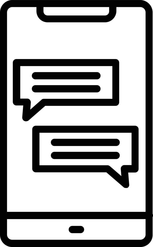 Chat  Vector Line Icon