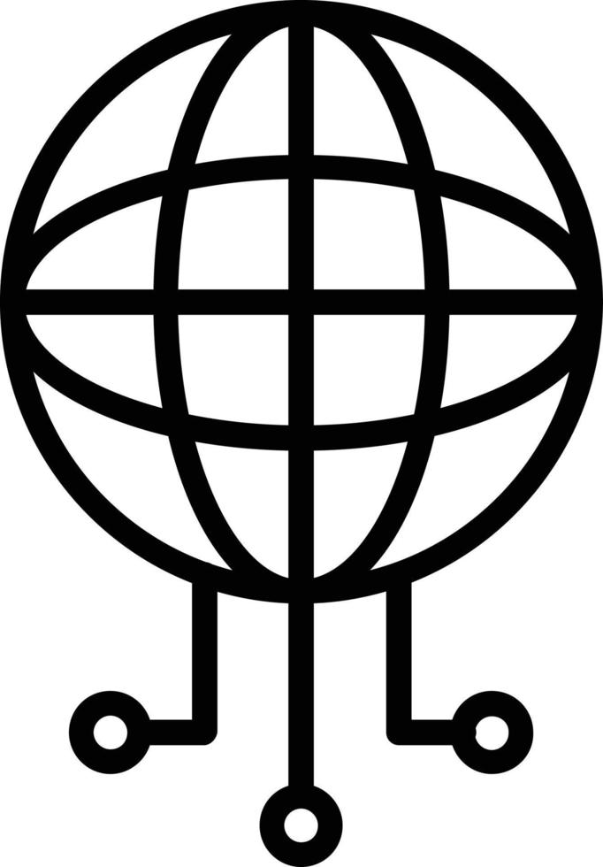 Network Vector Line Icon