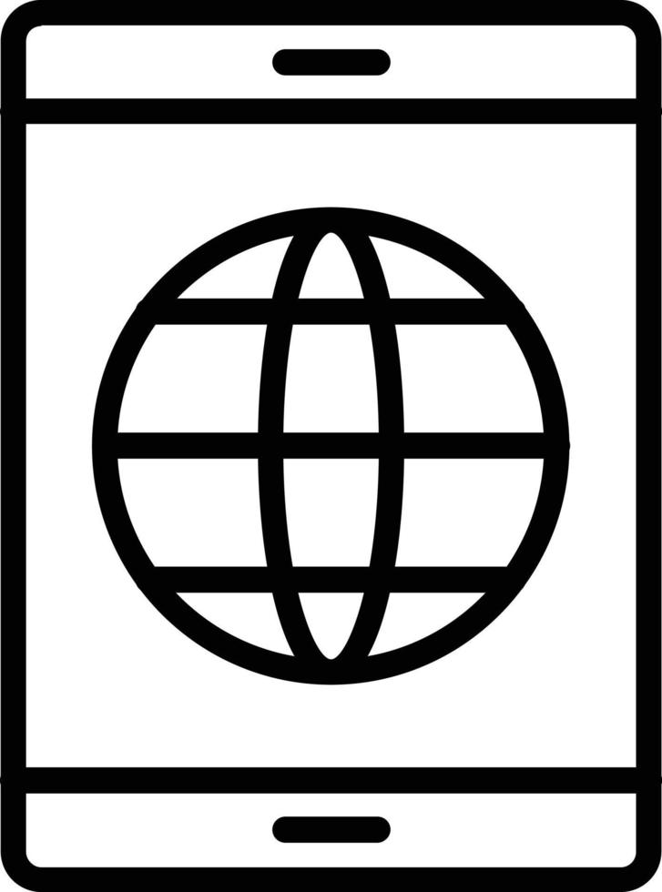 World Vector Line Icon