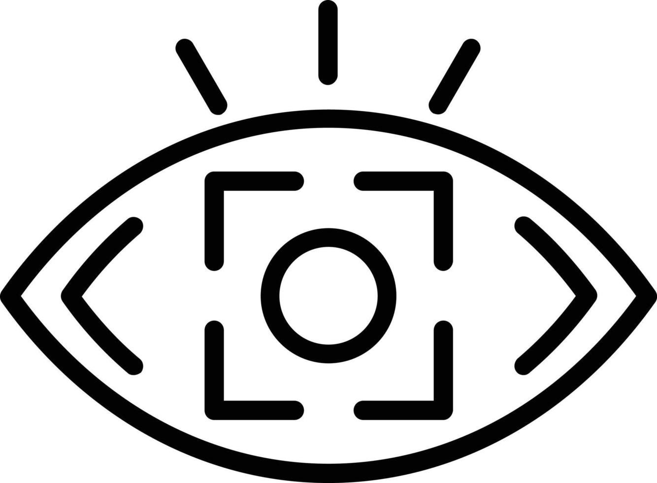 Focus  Vector Line Icon