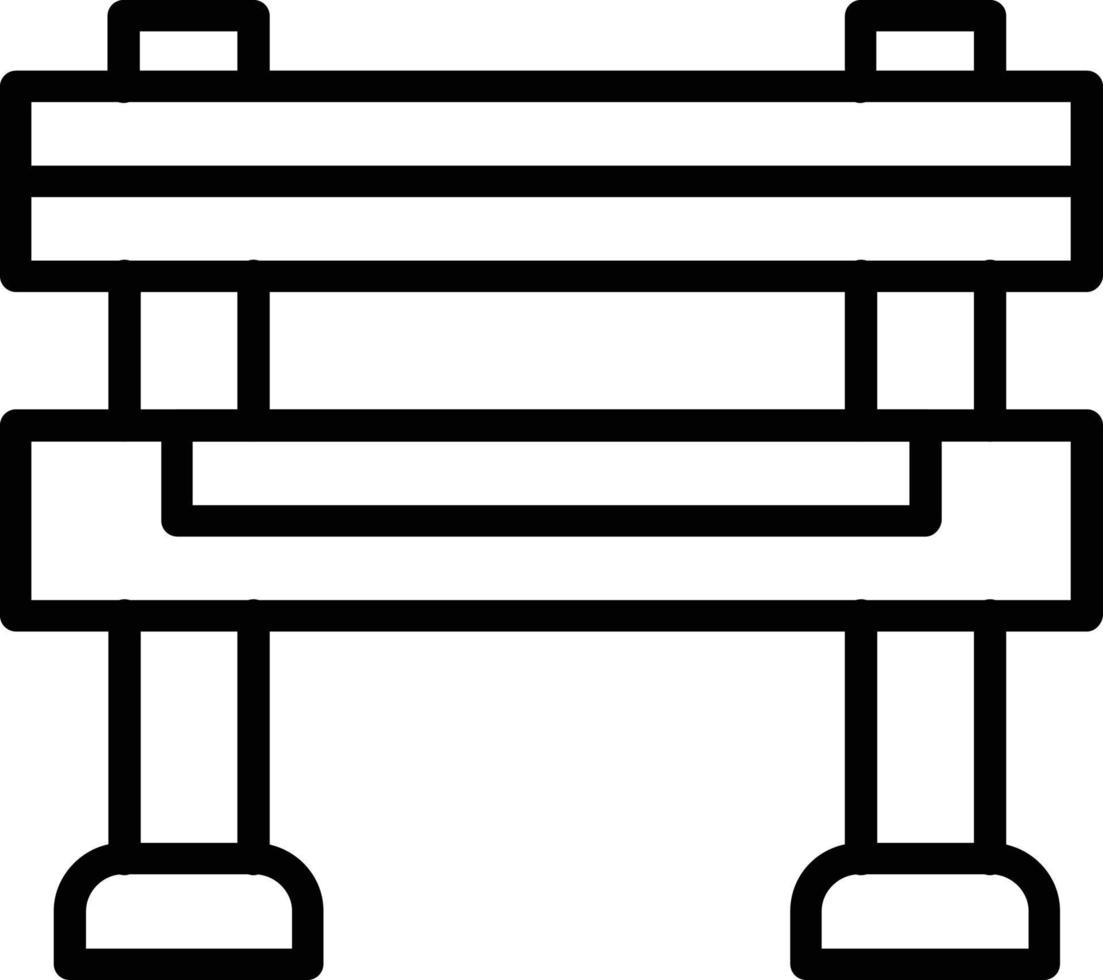 Barrier  Vector Line Icon