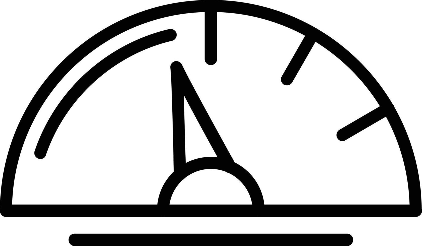 Speedometer Vector Line Icon