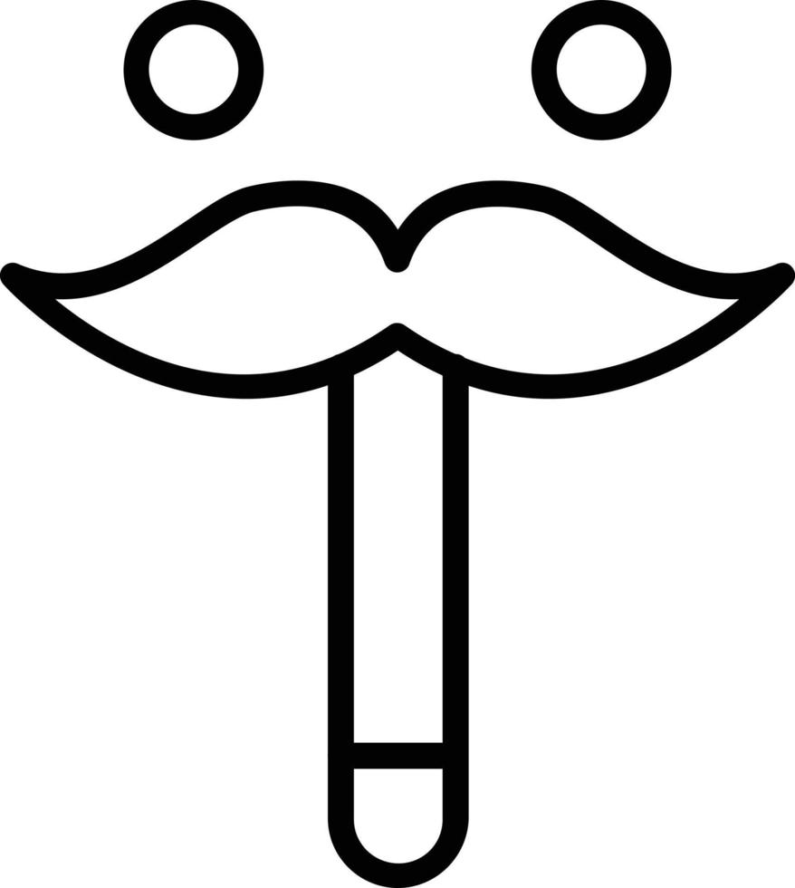 Moustache Vector Line Icon