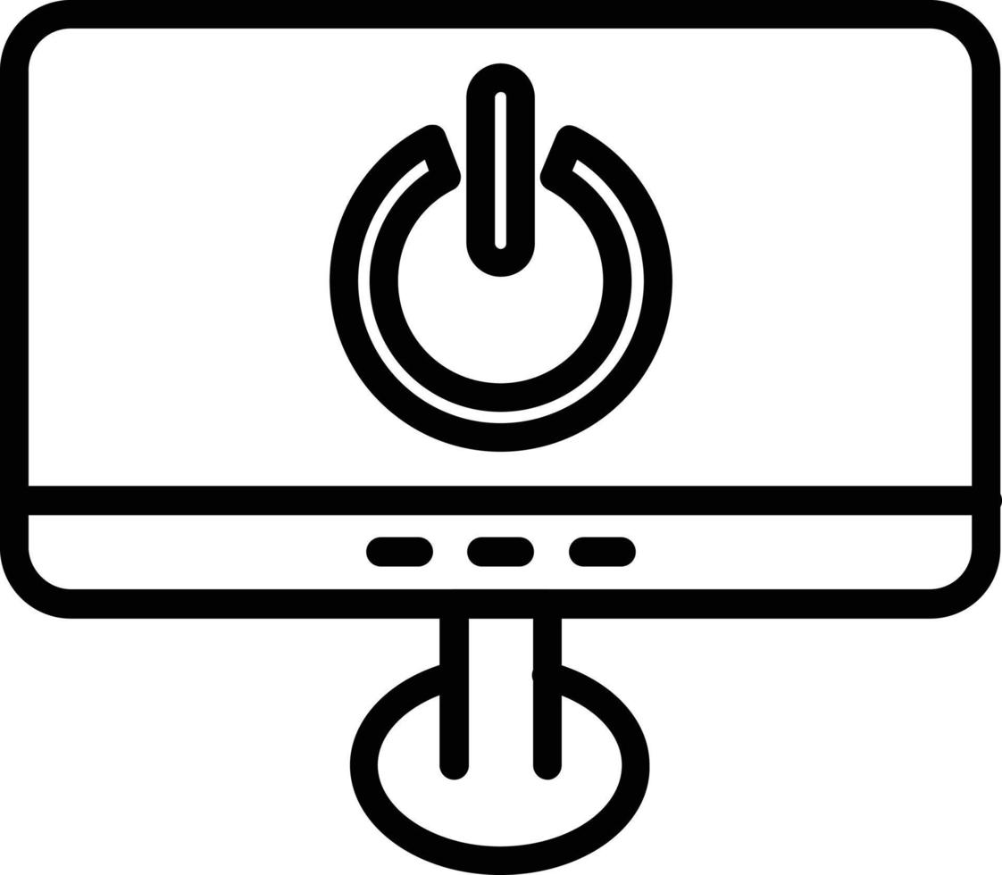 Turn Off Vector Line Icon