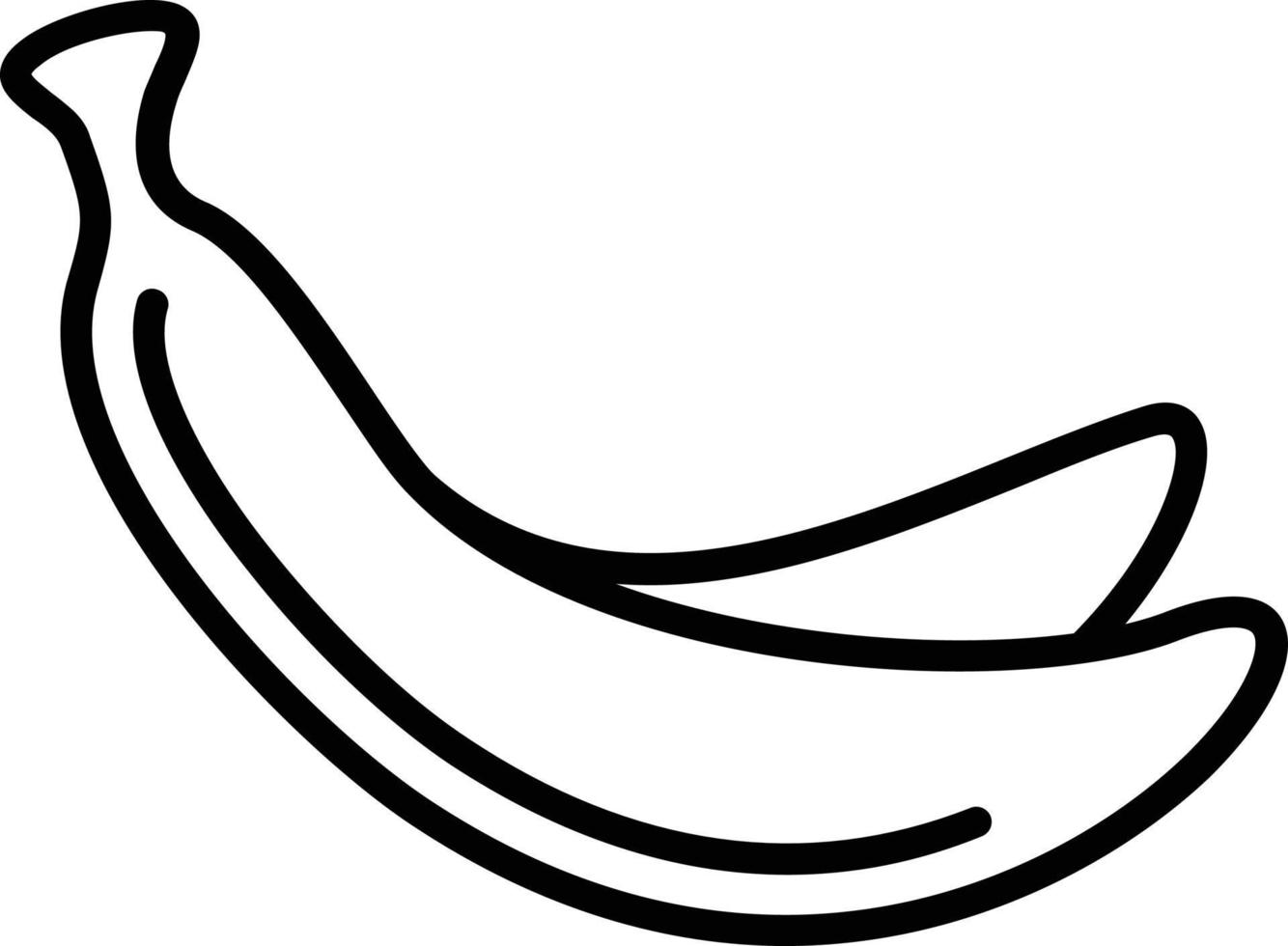 Banana Vector Line Icon