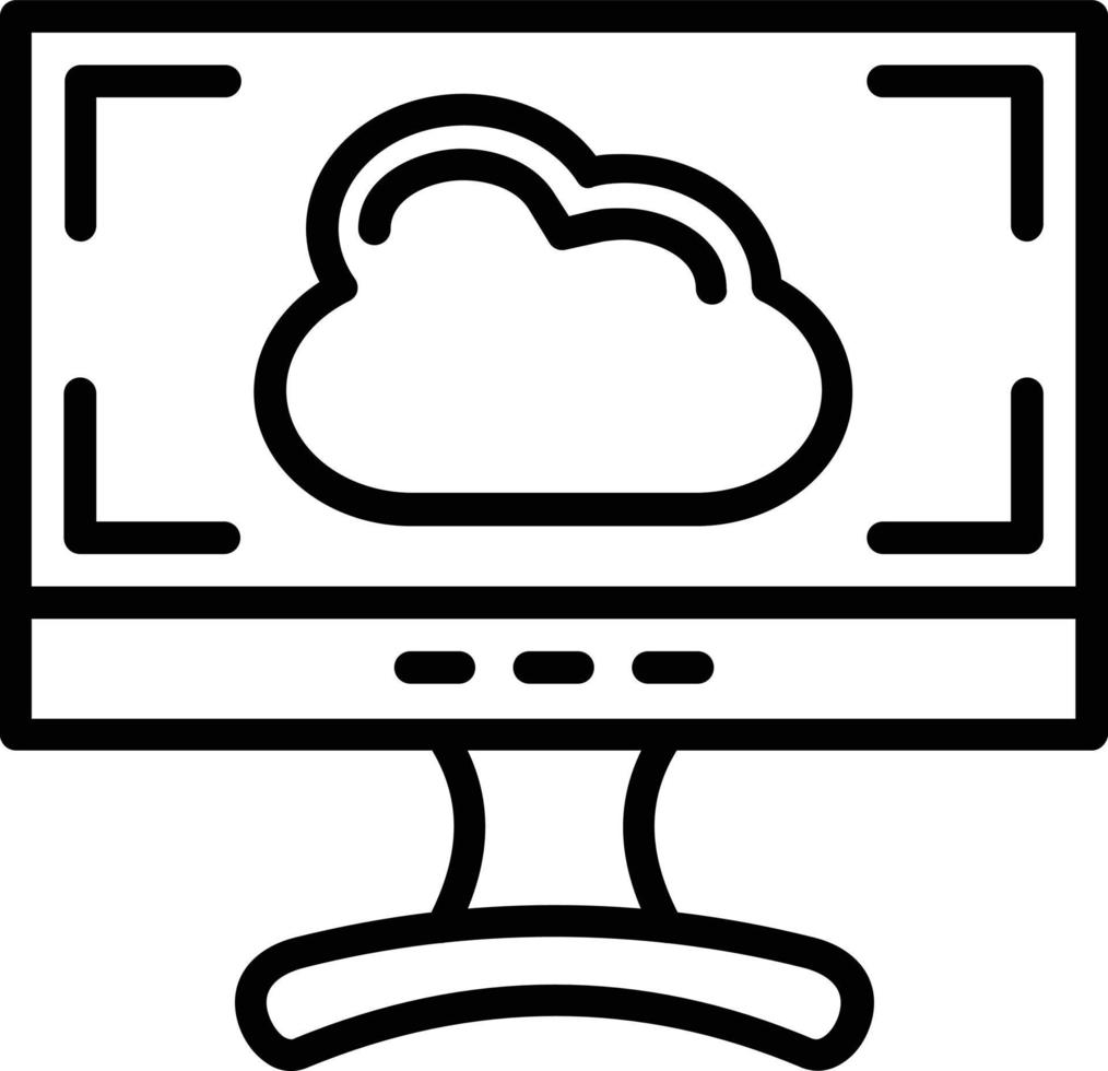 Screen  Vector Line Icon