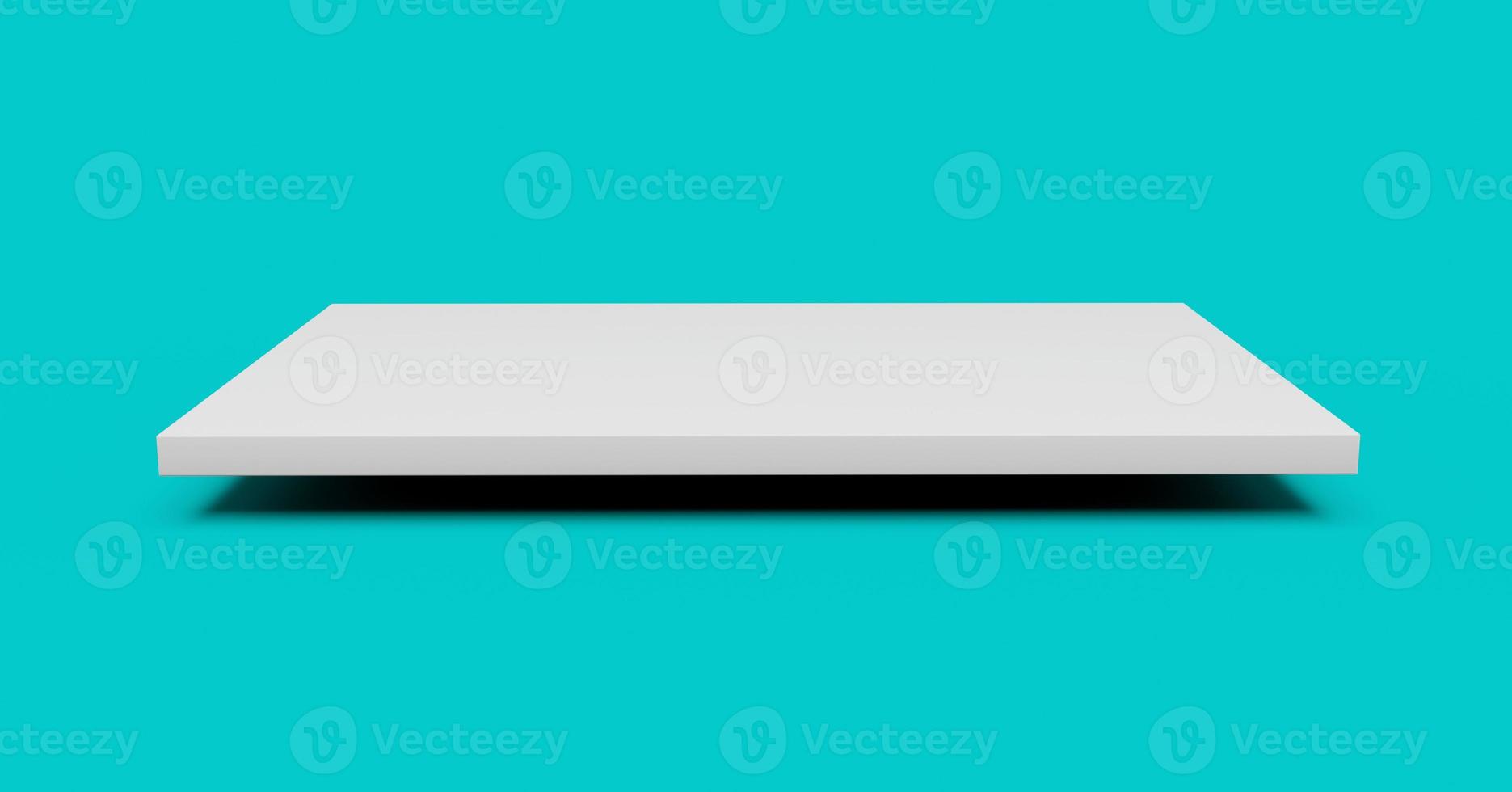 Styrofoam sheets on green background Foam Board Stack panel hardwood 3d illustration photo