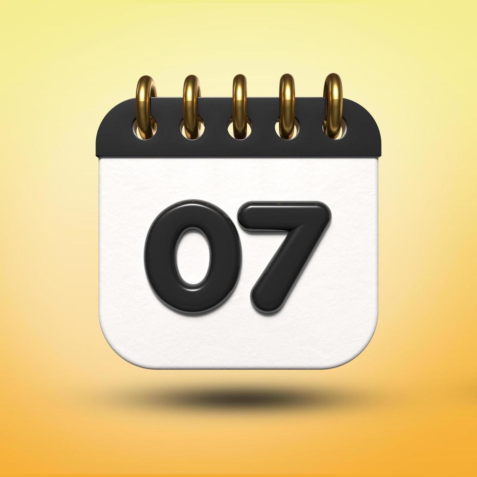 3d transparent calendar date 19 for meeting schedule, event schedule, vacation, work, school color black photo