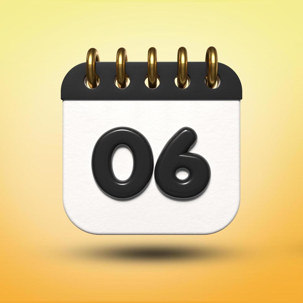 3d transparent calendar date 19 for meeting schedule, event schedule, vacation, work, school color black photo