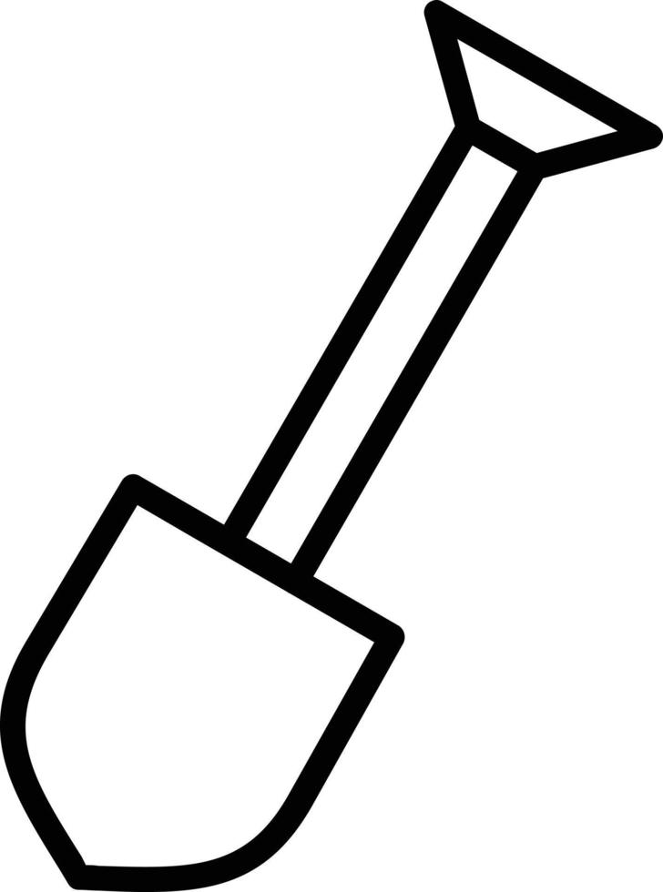 Shovel Vector Line Icon