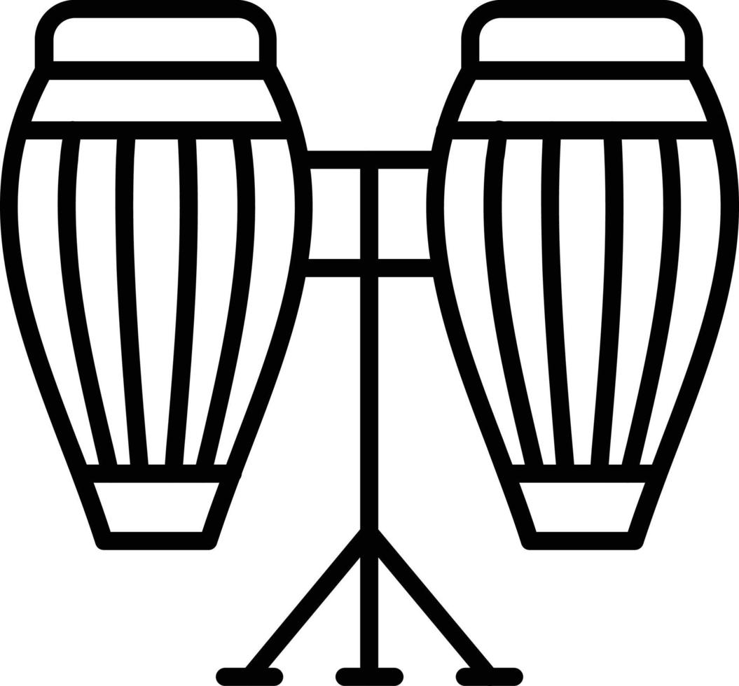 Conga Vector Line Icon