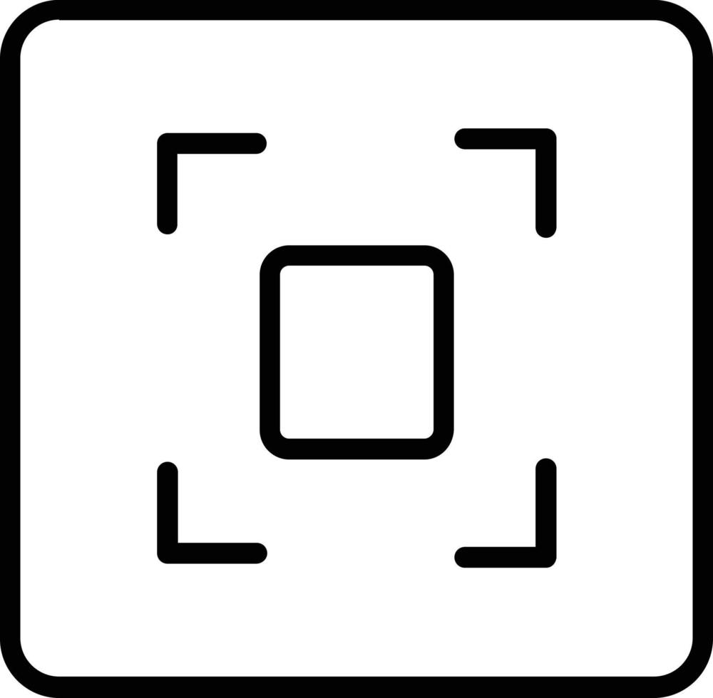 Focus Vector Line Icon