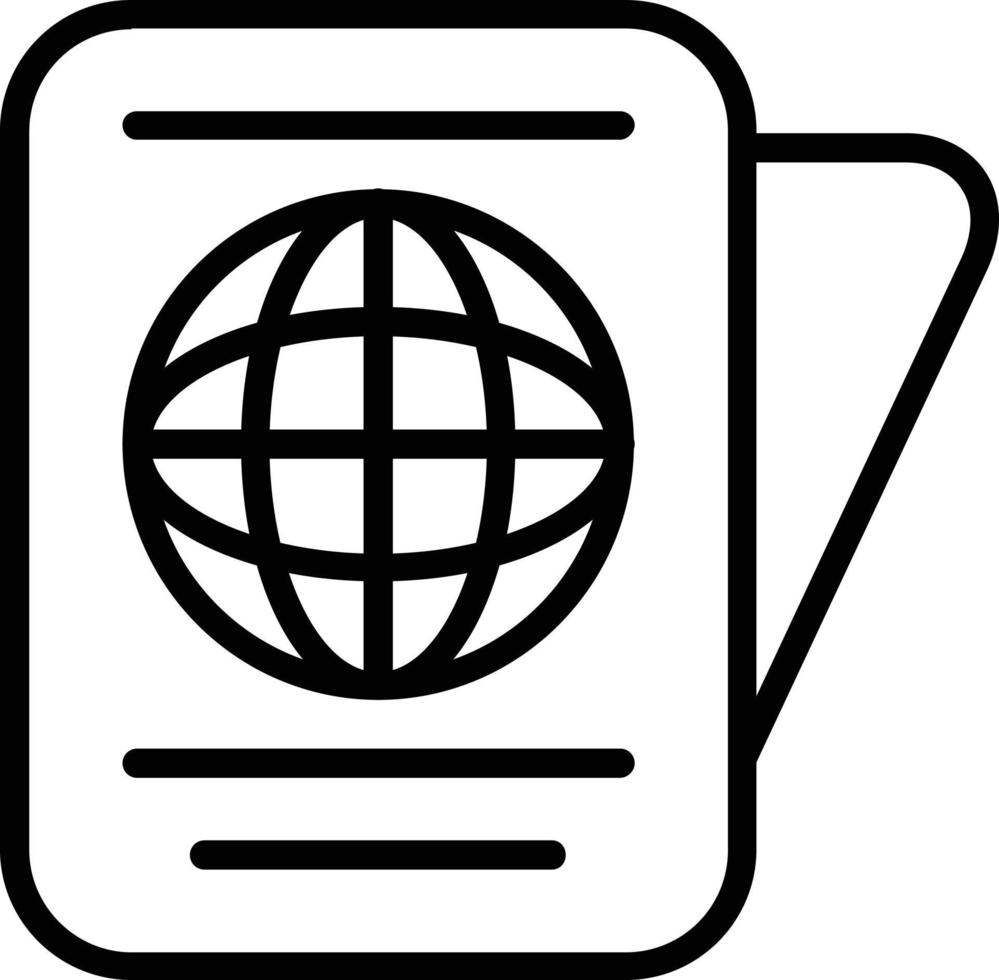 Immigration Vector Line Icon