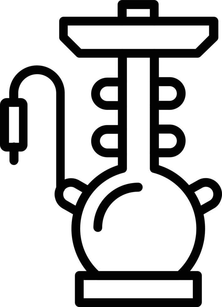 Hookah Vector Line Icon