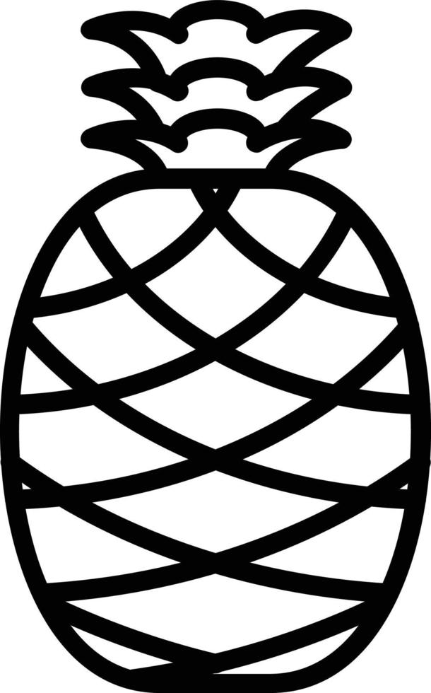 Pineapple Vector Line icon