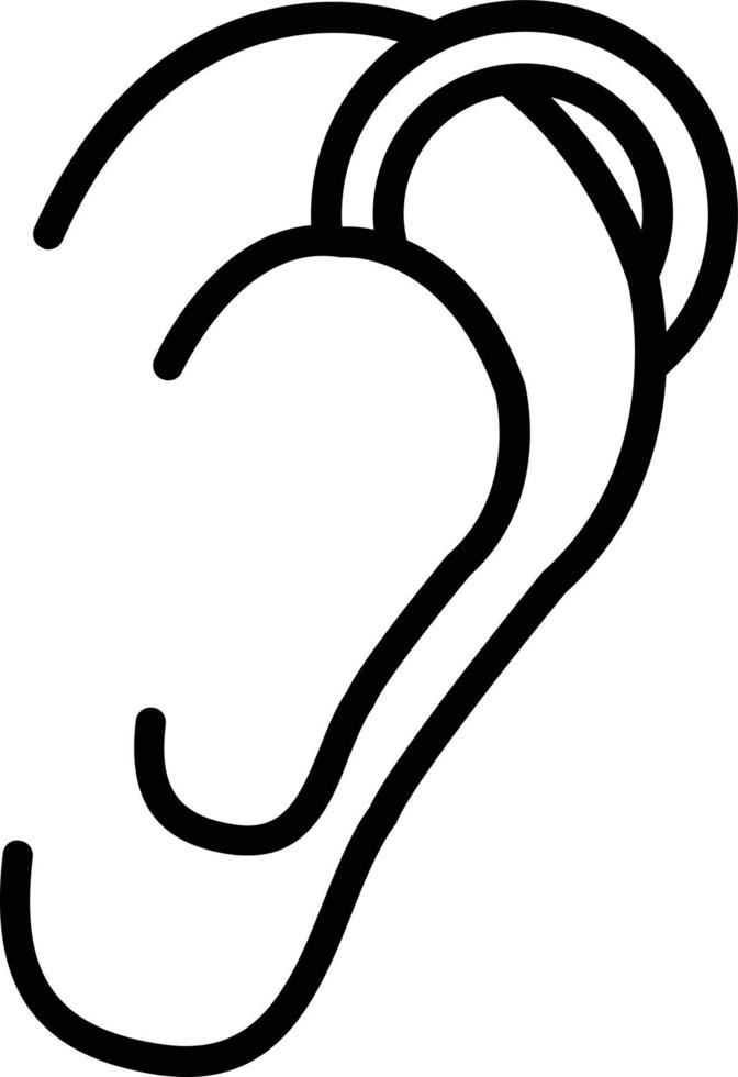 Piercings Vector Line Icon