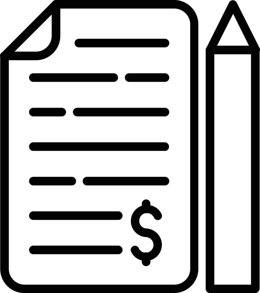 Financial Vector Line Icon