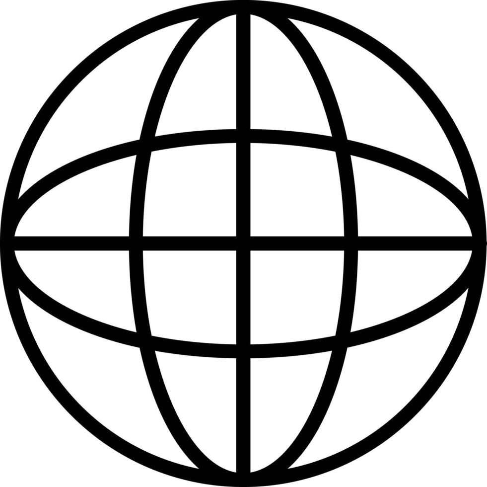 World Vector Line Icon