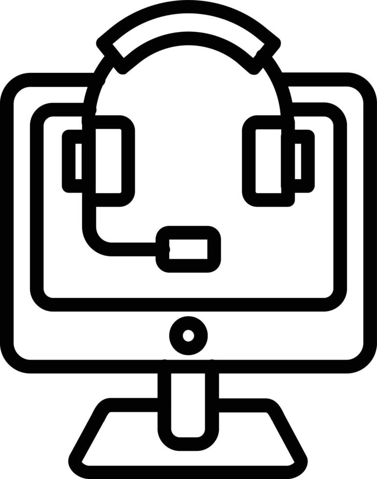 Customer Service Vector Line Icon