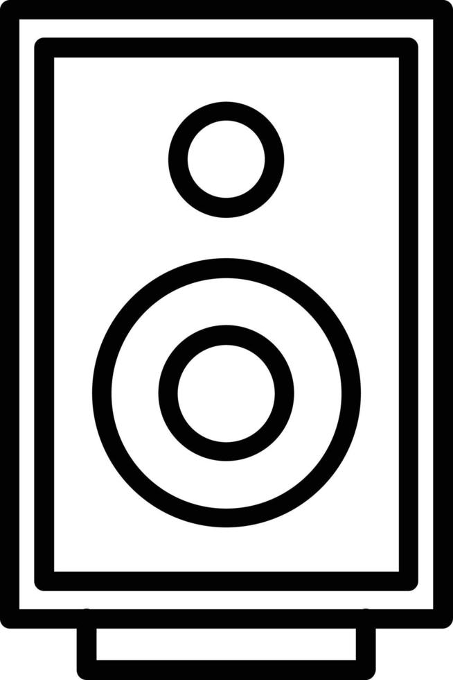 Speaker Vector Line Icon