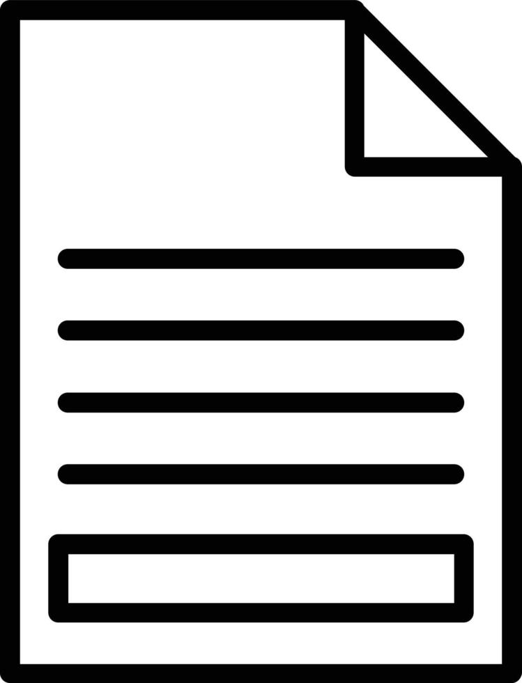 Files Vector Line Icon