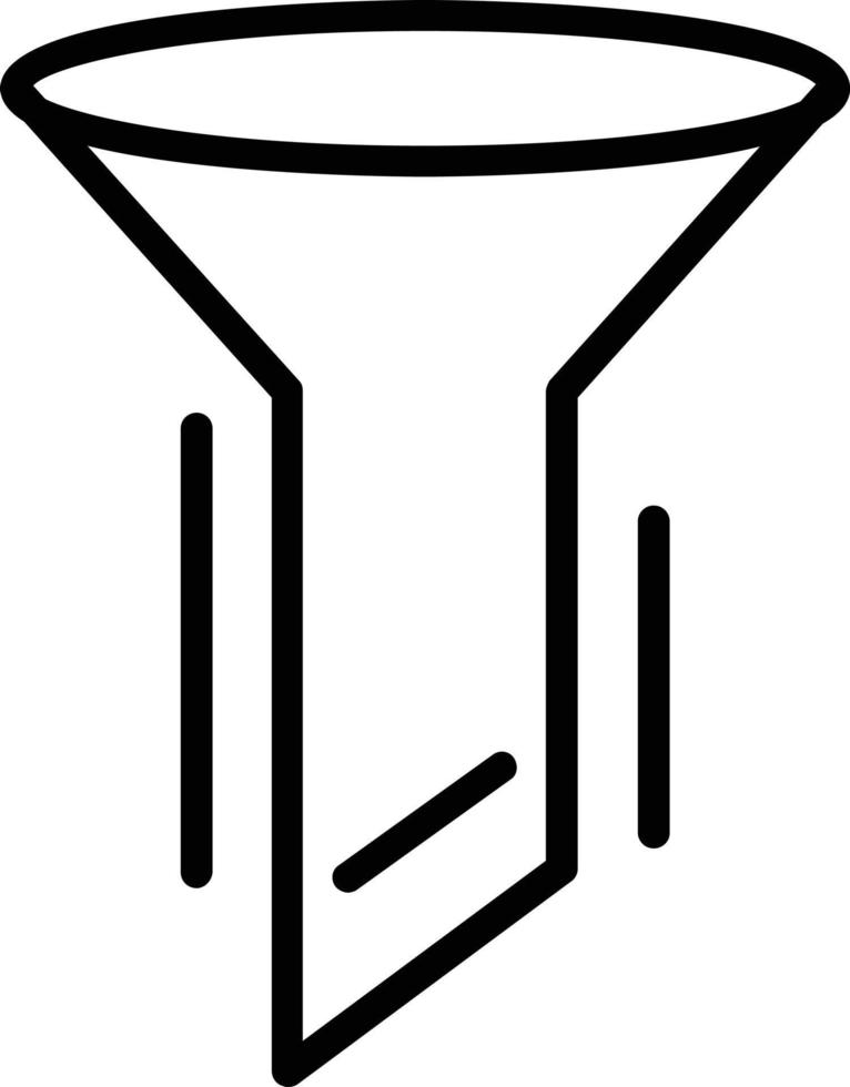 Filter Vector Line Icon