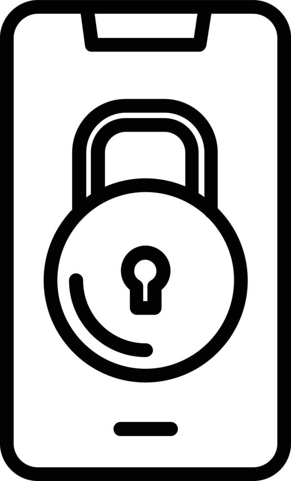 Lock Vector Line Icon