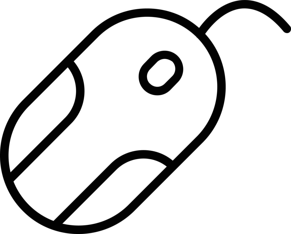 Computer Mouse Vector Line Icon