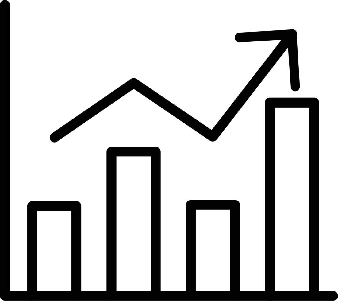 Analytic Vector Line Icon