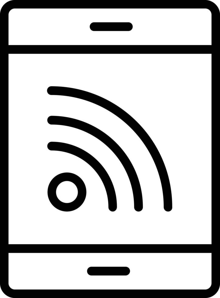 Rss Vector Line Icon