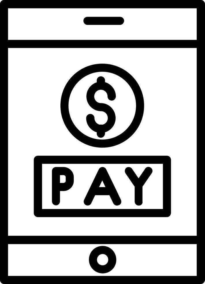 Online Payment Vector Line Icon