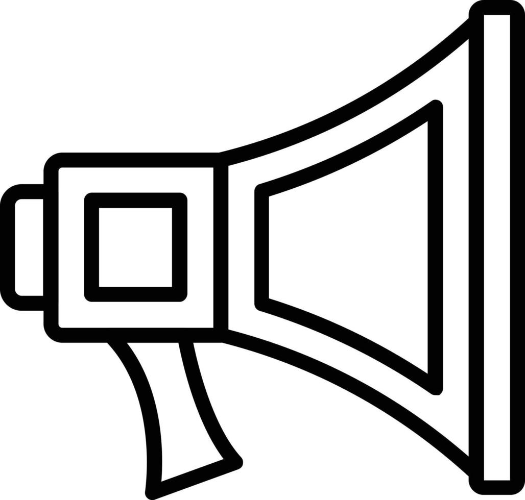 Megaphone Vector Line Icon