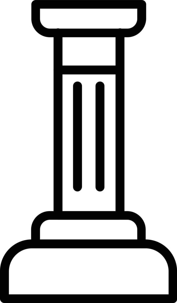 Pillar Vector Line Icon