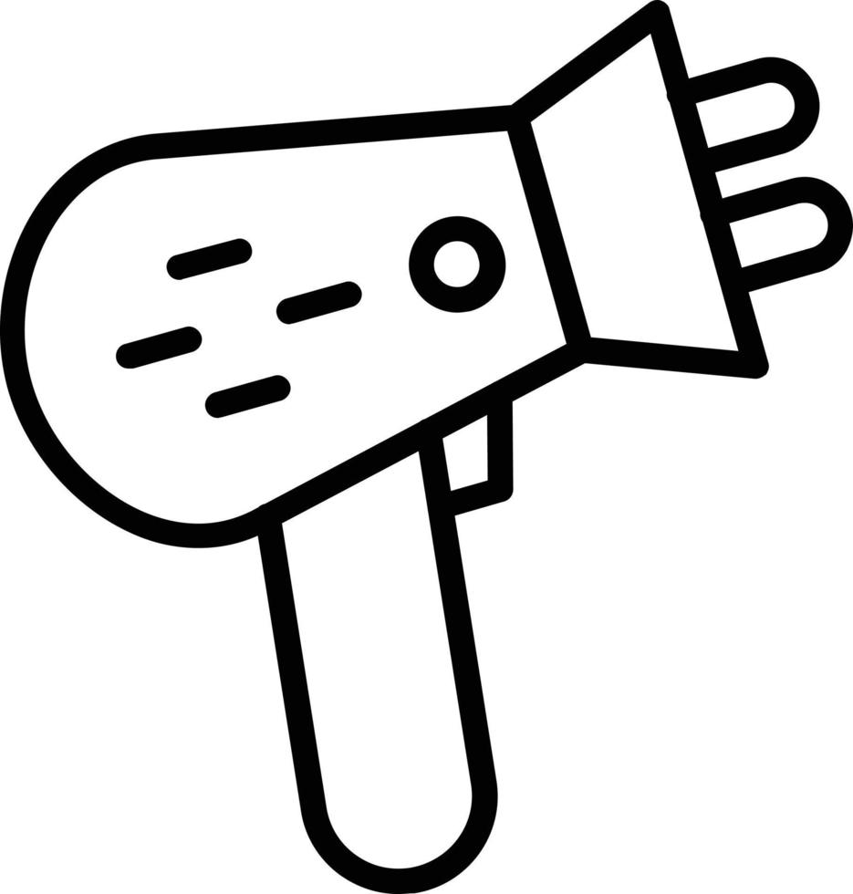 Hair Dryer Vector Line Icon