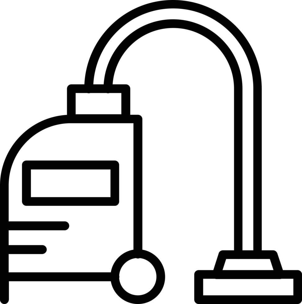 Vacuum Cleaner Vector Line Icon