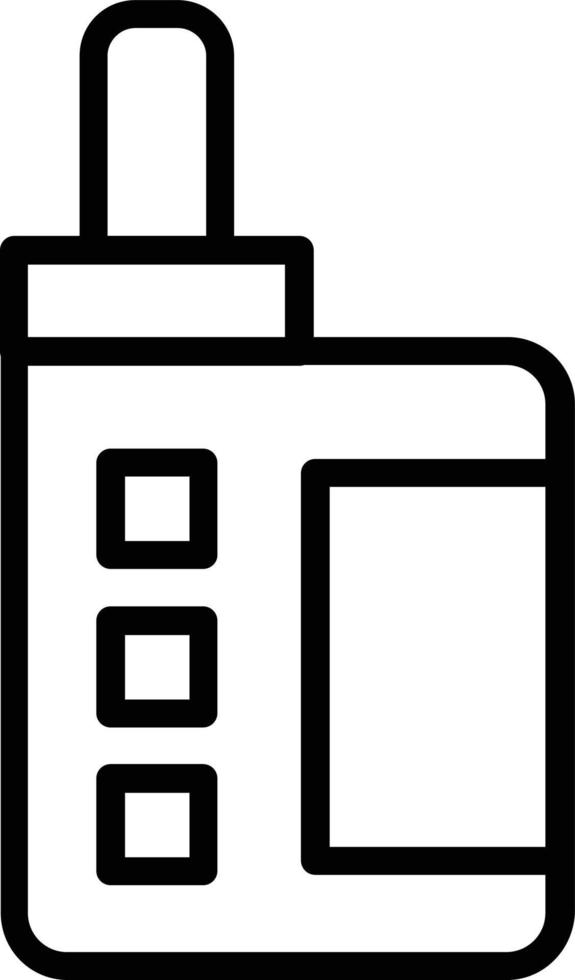 Vape Vector Line Icon