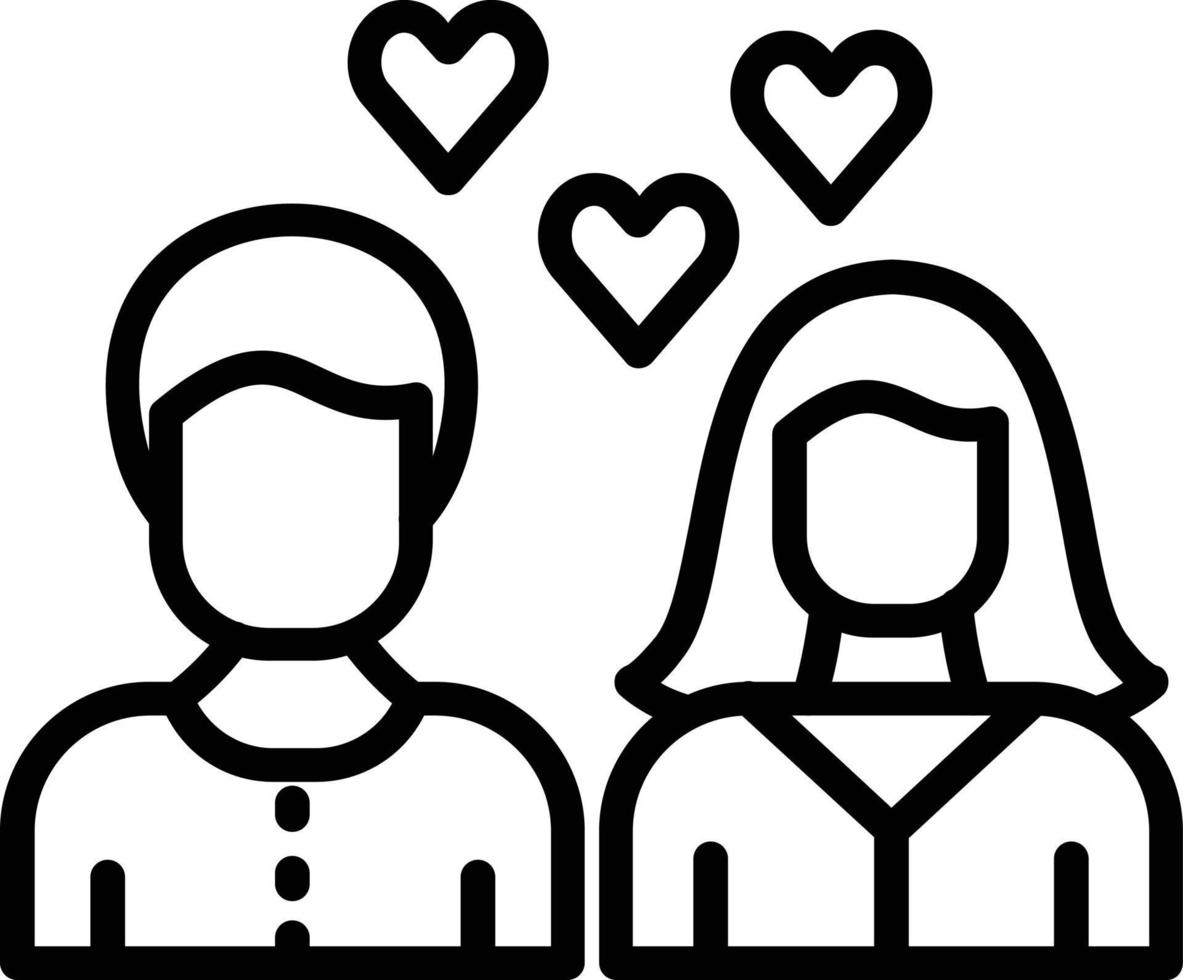 Relationship Vector Line Icon