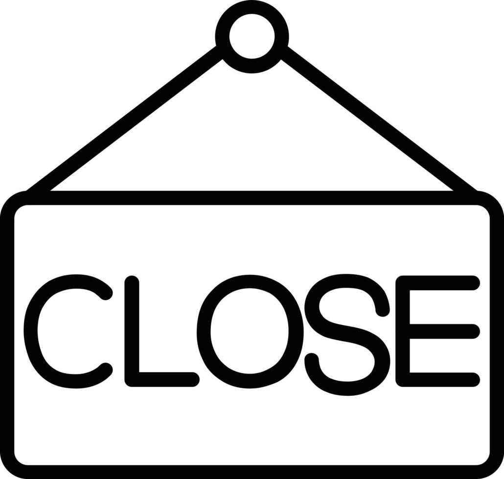 Close Vector Line icon